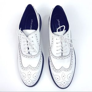 Jeffrey Campbell New Women’s Moyra White Oxfords Shoes Size 10 Pointed Toe